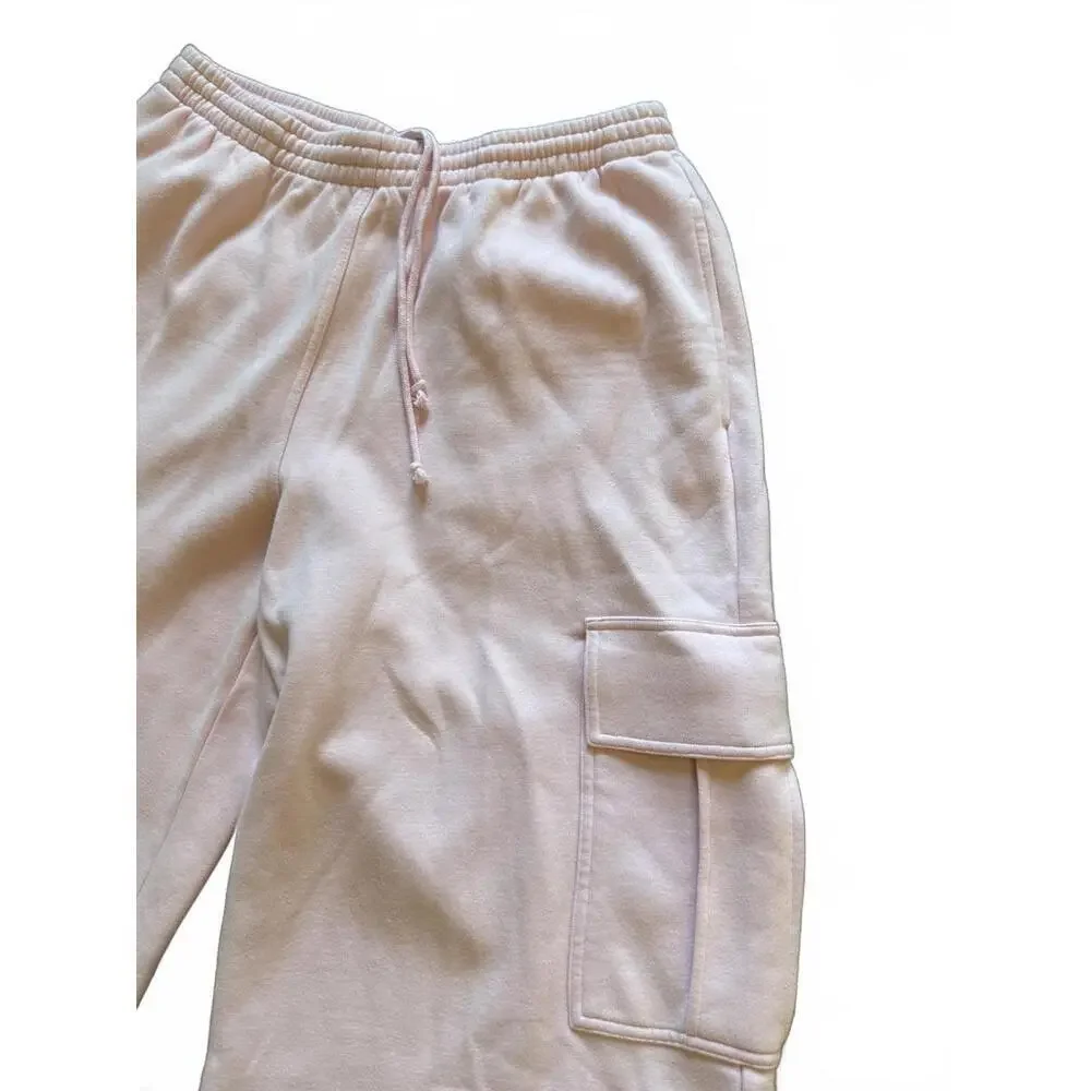 NWT Skims Pink Cargo Sweatpants, Large